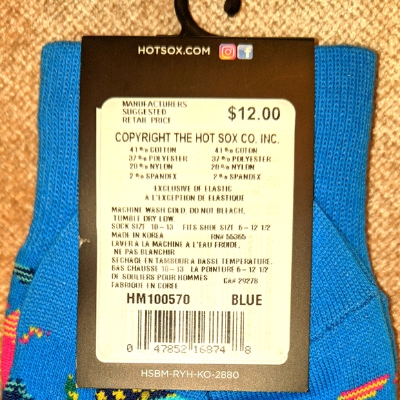 NWT Two Pairs HOTSOX Socks Bundle - Picture 4 of 9